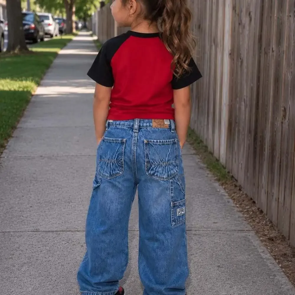 Baby Gap Carpenter Jeans Y2K Utility Denim Size 4T